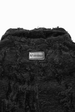 画像をギャラリービューアに読み込む, A.F ARTEFACT BUTTON DOWN SHIRT WITH HEM BAND / JACGUARD BLURRED (BLACK)