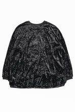Load image into Gallery viewer, A.F ARTEFACT JUMBO CREW NECK TOPS / VELVET JERSEY (BLACK)