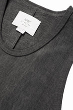 Load image into Gallery viewer, N/07 x black crow MINIMAL TANK TOP / DYED MEDIUM COTTON JERSEY (濃墨)