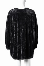 Load image into Gallery viewer, A.F ARTEFACT JUMBO CREW NECK TOPS / VELVET JERSEY (BLACK)
