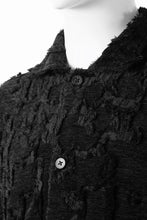 画像をギャラリービューアに読み込む, A.F ARTEFACT BUTTON DOWN SHIRT WITH HEM BAND / JACGUARD BLURRED (BLACK)
