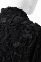 画像をギャラリービューアに読み込む, A.F ARTEFACT BUTTON DOWN SHIRT WITH HEM BAND / JACGUARD BLURRED (BLACK)