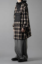 画像をギャラリービューアに読み込む, F/CE. WATER-SHIELD CHECK ANORAK SHIRT (BLACK)