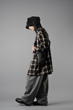 画像をギャラリービューアに読み込む, F/CE. WATER-SHIELD CHECK ANORAK SHIRT (BLACK)