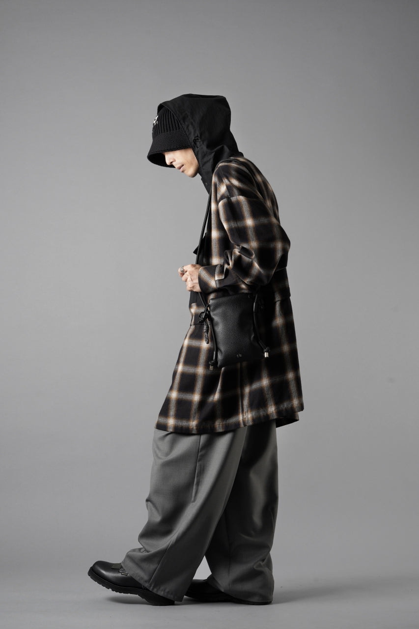 画像をギャラリービューアに読み込む, F/CE. WATER-SHIELD CHECK ANORAK SHIRT (BLACK)