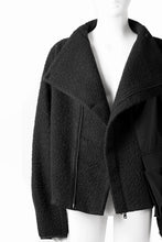 Load image into Gallery viewer, F/CE. NAPPING WOOL ASYMMETRY SHORT JACKET (BLACK)