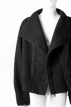 Load image into Gallery viewer, F/CE. NAPPING WOOL ASYMMETRY SHORT JACKET (BLACK)