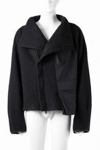 Load image into Gallery viewer, F/CE. NAPPING WOOL ASYMMETRY SHORT JACKET (BLACK)
