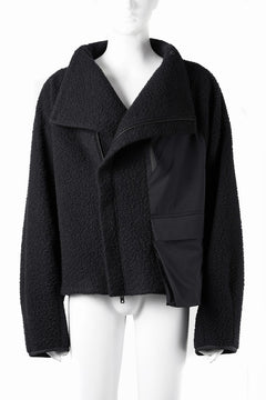Load image into Gallery viewer, F/CE. NAPPING WOOL ASYMMETRY SHORT JACKET (BLACK)