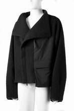 Load image into Gallery viewer, F/CE. NAPPING WOOL ASYMMETRY SHORT JACKET (BLACK)