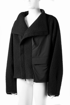 Load image into Gallery viewer, F/CE. NAPPING WOOL ASYMMETRY SHORT JACKET (BLACK)