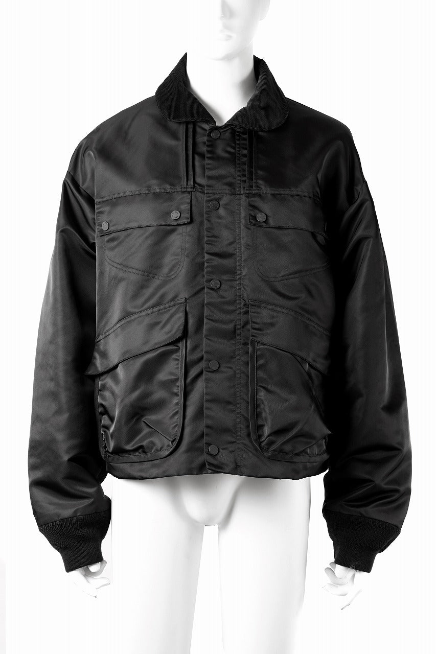Load image into Gallery viewer, F/CE. FADING TWILL MIL JACKET (BLACK)
