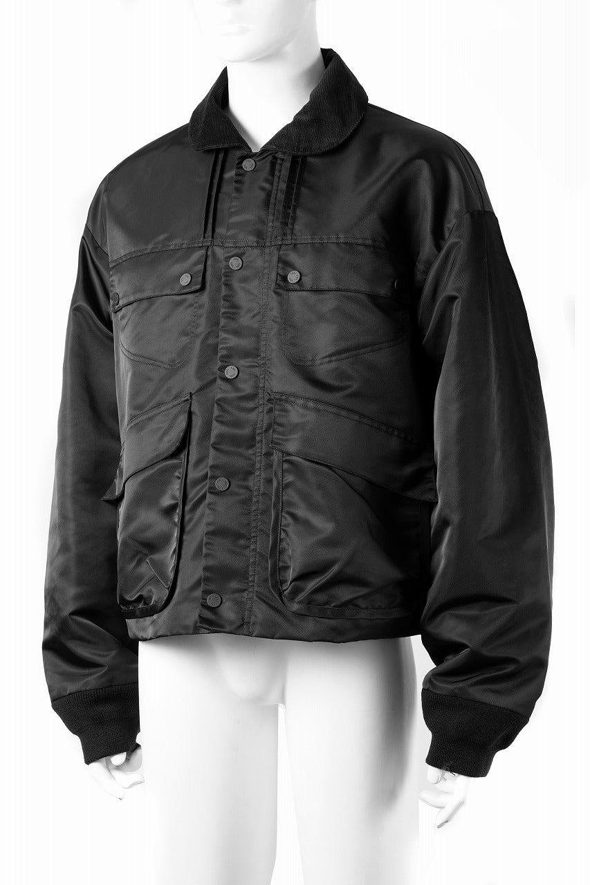 Load image into Gallery viewer, F/CE. FADING TWILL MIL JACKET (BLACK)