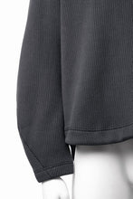 画像をギャラリービューアに読み込む, OPPOSE DUALITY NO COLLAR RIB ZIP TOP (BLACK)