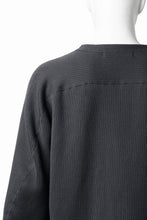 画像をギャラリービューアに読み込む, OPPOSE DUALITY NO COLLAR RIB ZIP TOP (BLACK)