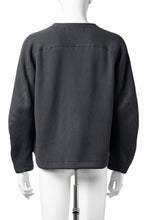 画像をギャラリービューアに読み込む, OPPOSE DUALITY NO COLLAR RIB ZIP TOP (BLACK)