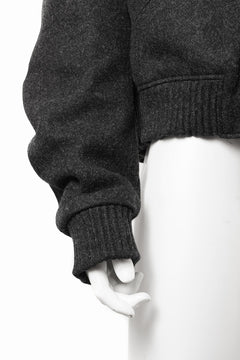 画像をギャラリービューアに読み込む, OPPOSE DUALITY MELTON BOMBER JACKET (BLACK)