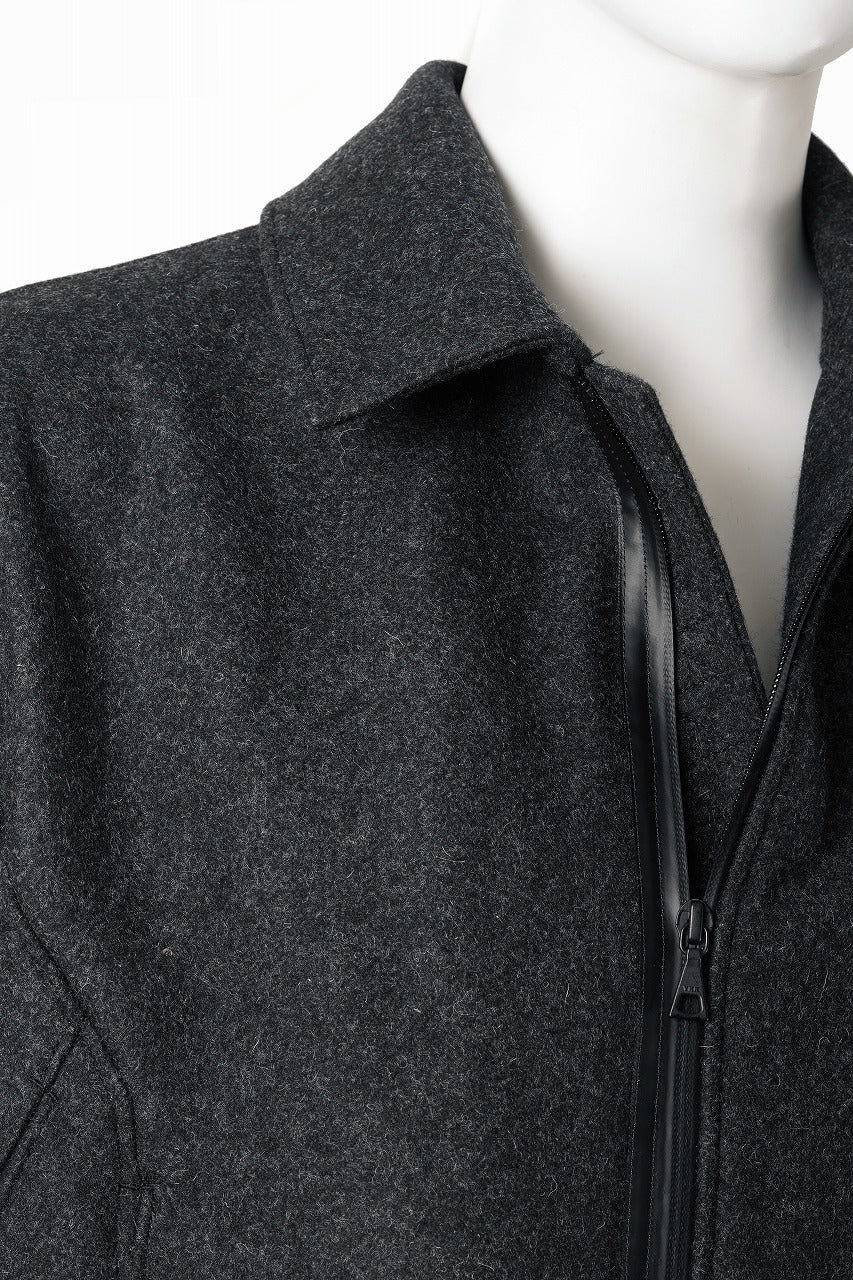 画像をギャラリービューアに読み込む, OPPOSE DUALITY MELTON BOMBER JACKET (BLACK)