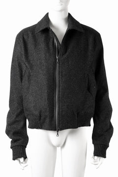 画像をギャラリービューアに読み込む, OPPOSE DUALITY MELTON BOMBER JACKET (BLACK)