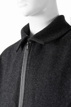 画像をギャラリービューアに読み込む, OPPOSE DUALITY MELTON BOMBER JACKET (BLACK)