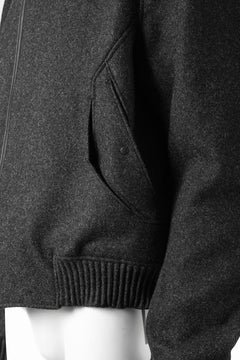 画像をギャラリービューアに読み込む, OPPOSE DUALITY MELTON BOMBER JACKET (BLACK)