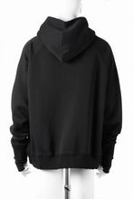 画像をギャラリービューアに読み込む, thom/krom RAGLAN SLEEVE HOODIE / SMOOTH SWEAT JERSEY (BLACK)
