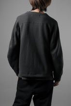 画像をギャラリービューアに読み込む, OPPOSE DUALITY NO COLLAR RIB ZIP TOP (BLACK)