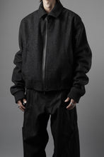 画像をギャラリービューアに読み込む, OPPOSE DUALITY MELTON BOMBER JACKET (BLACK)