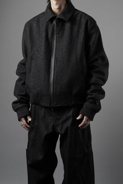 画像をギャラリービューアに読み込む, OPPOSE DUALITY MELTON BOMBER JACKET (BLACK)