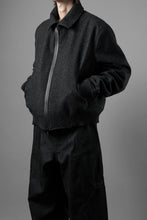画像をギャラリービューアに読み込む, OPPOSE DUALITY MELTON BOMBER JACKET (BLACK)