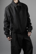 画像をギャラリービューアに読み込む, OPPOSE DUALITY MELTON BOMBER JACKET (BLACK)
