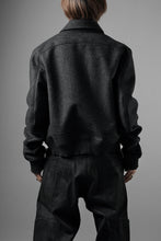 画像をギャラリービューアに読み込む, OPPOSE DUALITY MELTON BOMBER JACKET (BLACK)