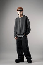 画像をギャラリービューアに読み込む, OPPOSE DUALITY NO COLLAR RIB ZIP TOP (BLACK)