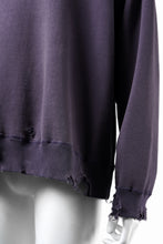 画像をギャラリービューアに読み込む, FULLCOUNT FADING RAGLAN SLEEVE SWEAT SHIRT (EGG PLANT)
