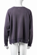 画像をギャラリービューアに読み込む, FULLCOUNT FADING RAGLAN SLEEVE SWEAT SHIRT (EGG PLANT)