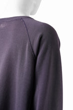 Load image into Gallery viewer, FULLCOUNT FADING RAGLAN SLEEVE SWEAT SHIRT (DAMAGE LESS / EGG PLANT)