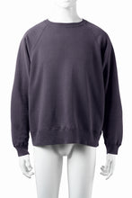 Load image into Gallery viewer, FULLCOUNT FADING RAGLAN SLEEVE SWEAT SHIRT (DAMAGE LESS / EGG PLANT)