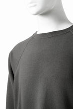画像をギャラリービューアに読み込む, FULLCOUNT FADING RAGLAN SLEEVE SWEAT SHIRT (DAMAGE LESS / BLACK)