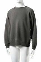 画像をギャラリービューアに読み込む, FULLCOUNT FADING RAGLAN SLEEVE SWEAT SHIRT (DAMAGE LESS / BLACK)
