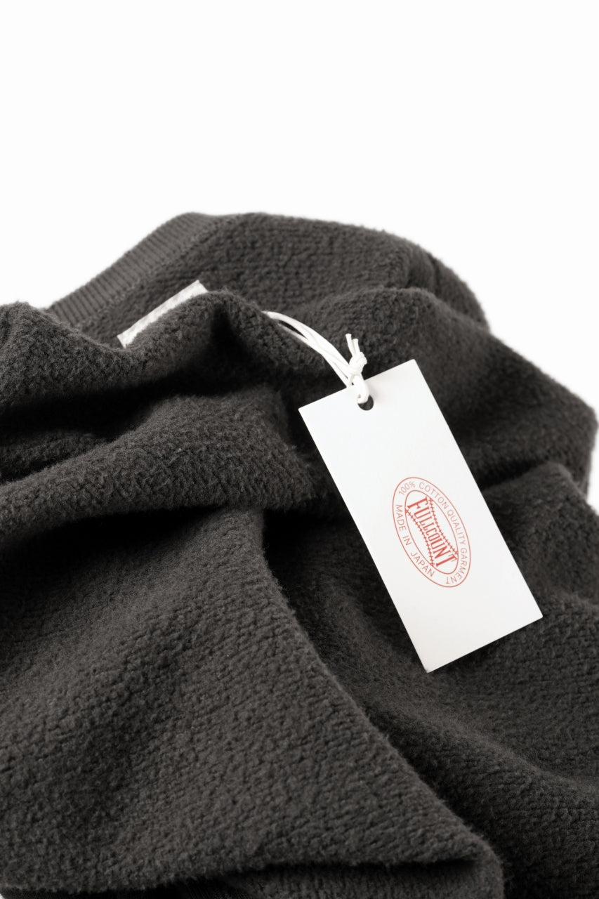 画像をギャラリービューアに読み込む, FULLCOUNT FADING RAGLAN SLEEVE SWEAT SHIRT (DAMAGE LESS / BLACK)