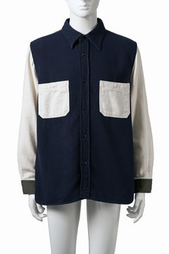 画像をギャラリービューアに読み込む, FULLCOUNT CRAZY PATTERN FLANNEL WORK SHIRT (TYPE A)