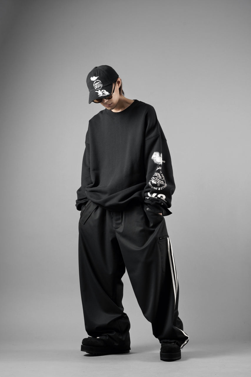 画像をギャラリービューアに読み込む, Y-3 Yohji Yamamoto GRAPHIC CREW SWEAT (BLACK)