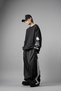 画像をギャラリービューアに読み込む, Y-3 Yohji Yamamoto GRAPHIC CREW SWEAT (BLACK)