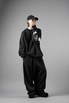 画像をギャラリービューアに読み込む, Y-3 Yohji Yamamoto GRAPHIC CREW SWEAT (BLACK)