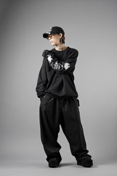 画像をギャラリービューアに読み込む, Y-3 Yohji Yamamoto GRAPHIC CREW SWEAT (BLACK)