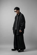 画像をギャラリービューアに読み込む, kujaku hem tuck wide easy pants / P-353 (black)