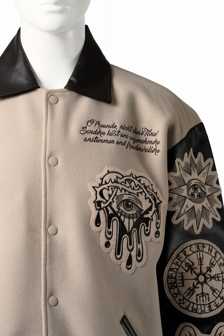 画像をギャラリービューアに読み込む, beauty : beast HEAVY MELTON COACH JACKET (BEIGE)