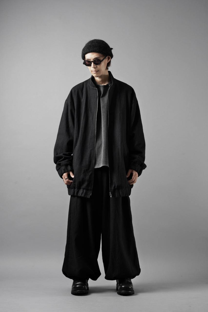画像をギャラリービューアに読み込む, kujaku oversized zip-up blouson / J-811 (black)