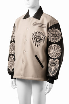 画像をギャラリービューアに読み込む, beauty : beast HEAVY MELTON COACH JACKET (BEIGE)