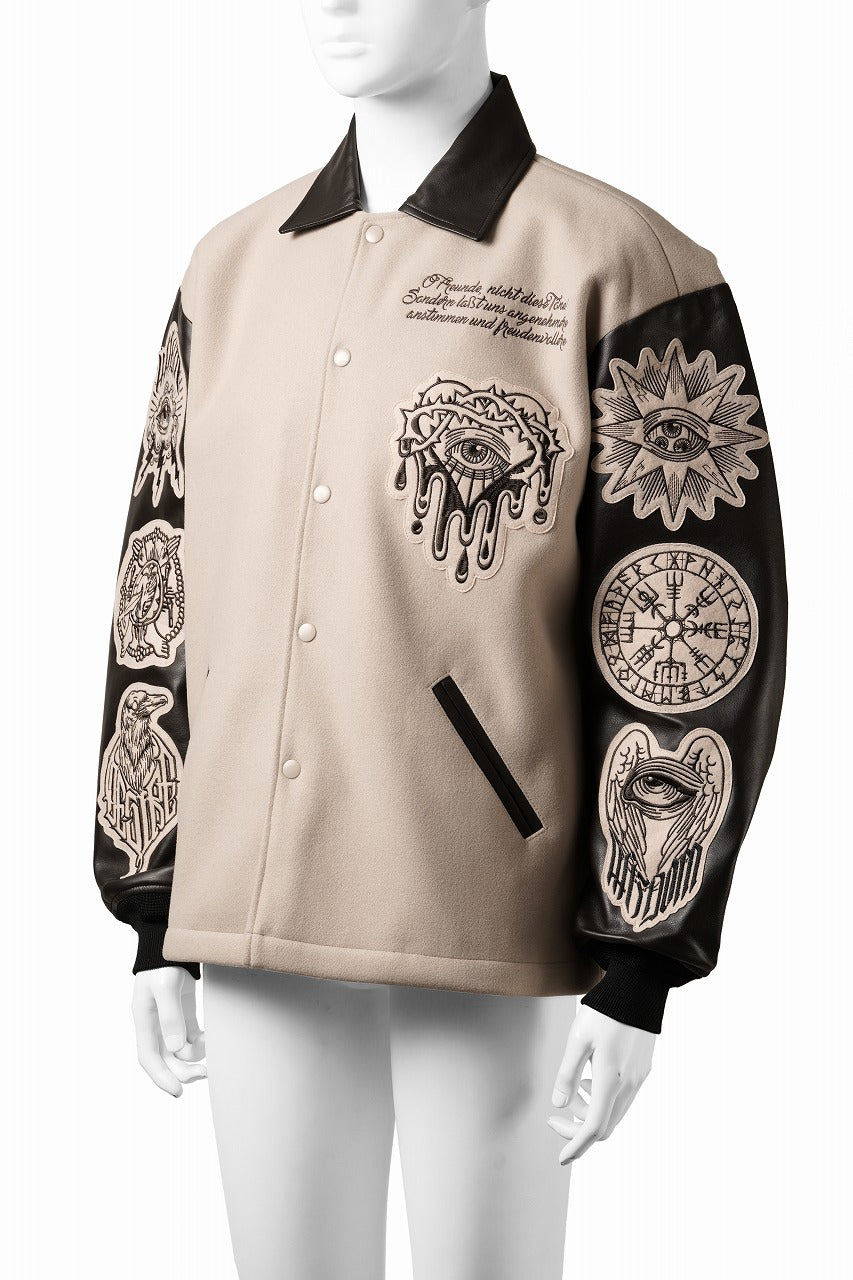 画像をギャラリービューアに読み込む, beauty : beast HEAVY MELTON COACH JACKET (BEIGE)